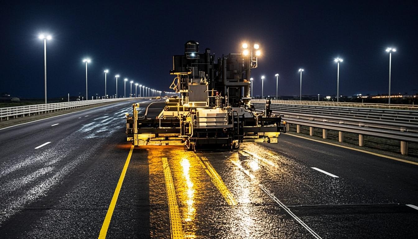 Abu Dhabi–Al Ain Highway Thermoplastic Marking — Thermoplastic Road Marking project in Abu Dhabi