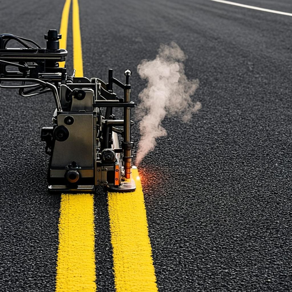 Thermoplastic Road Marking — The industry-standard durable line marking system.